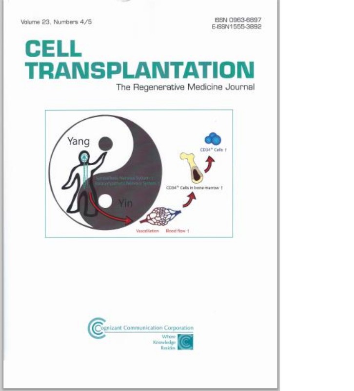 國際權威期刊《cell transplantation》。