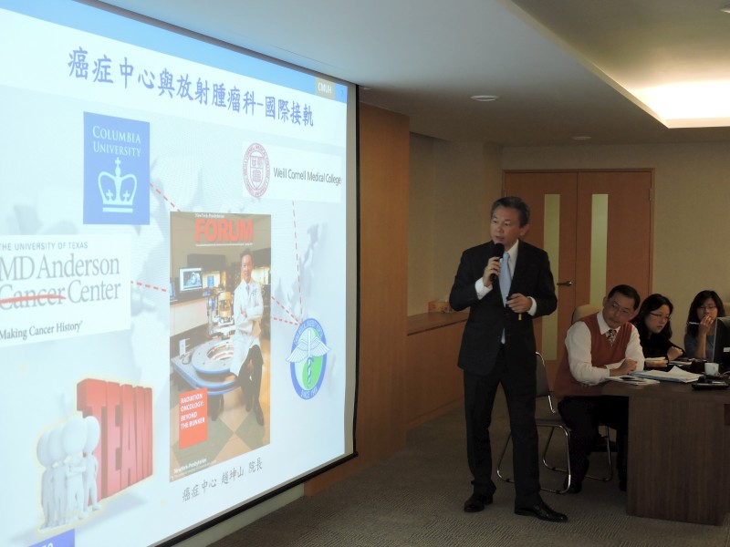 趙坤山副校長致力醫療照護與研究接軌國際。