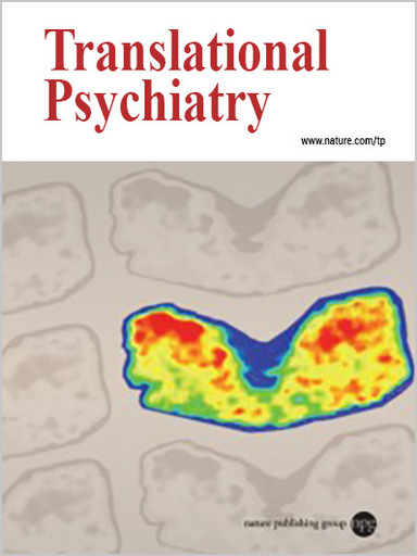 
	國際期刊Translational Psychiatry。
